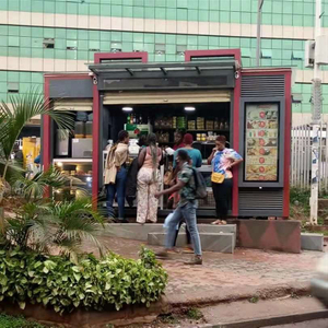 Quiosco de comida al aire libre, quioscos de cabina expendedora, tienda de calle, cafetería, tienda de flores, quiosco de venta al por menor en la calle