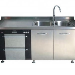 Mueble de cocina con metal